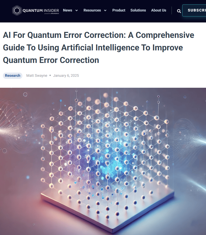 양자 오류 수정을 위한 AI