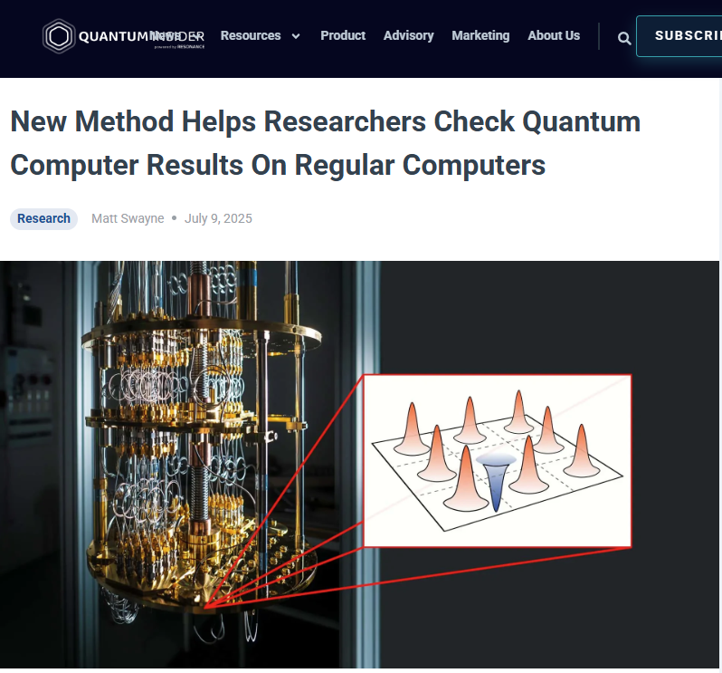 QC 결과를 일반 컴퓨터로 검증할 수 있는 새 방법 개발