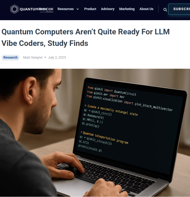 양자컴퓨터_아직은 LLM 스타일 코딩엔 미흡