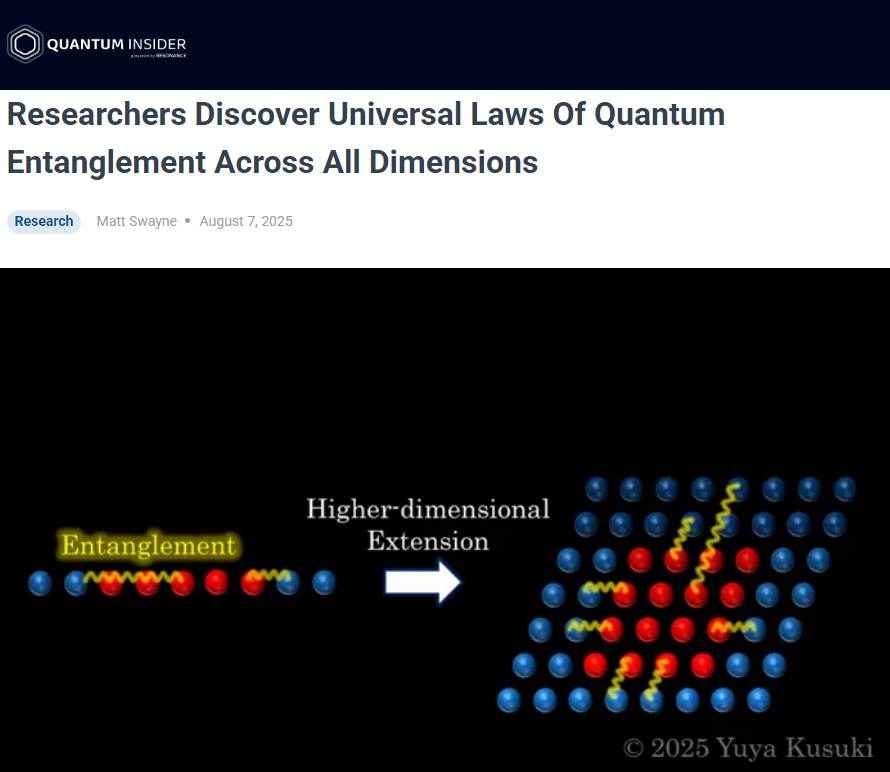 연구진_모든 차원에서 보편적인 양자 얽힘 법칙 발견